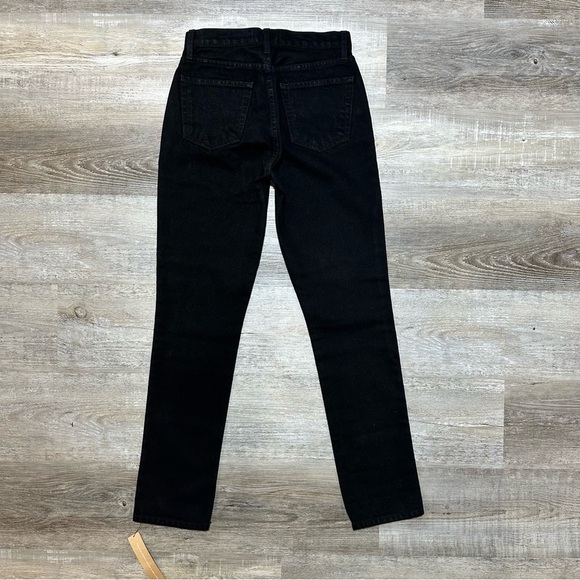 NWT Reformation Julia High Cigarette Destroyed Black Jeans size 24 - Picture 7 of 11